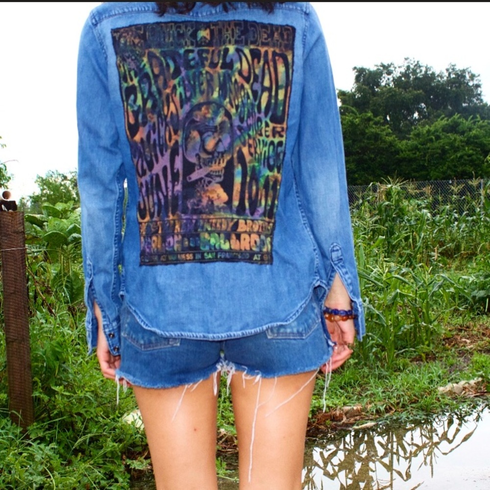 ⚡️Grateful Dead Jean Shirt⚡️
